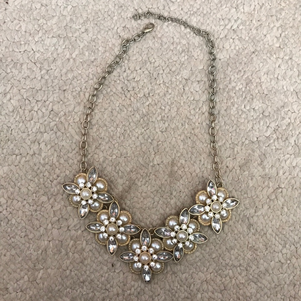 Pearl and Crystal Necklace